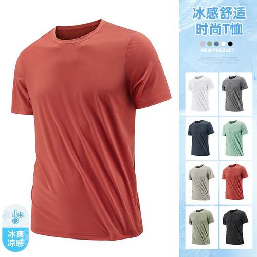 3 Ultra Lightweight Men Crew Neck Shirts Dry Activewear