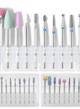 10/set Nail Art Grinding Drill Bits Electric Manicure Machin