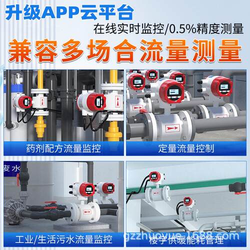 广卓DN65电池流量计LDG-SUP水同款 IP6防BBZ抗腐蚀 饮用水/KWT8A