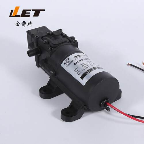 厂家供应12V24V余姚金雷特高压洗车水泵 GB-2228ZZ微型自吸隔膜泵
