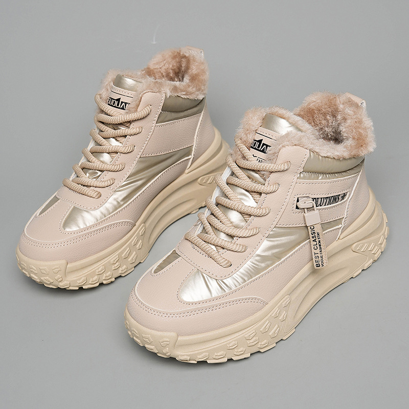 雪地靴加厚鞋子运动防滑防水棉鞋