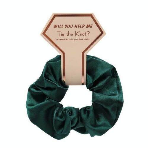 Elegant Solid Hair Scrunchies 5PCS Bridesmaid Hair Scrunchy