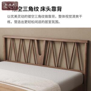 实木NOQ床家用1.2欧米人床温现莎床代简约单北风主卧室1.8米双人