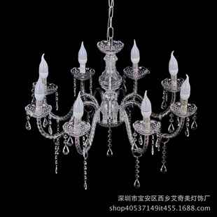 新款 饰场景 婚庆道庆亚具水晶吊灯婚庆灯水晶灯吊道具克力婚WEZ装