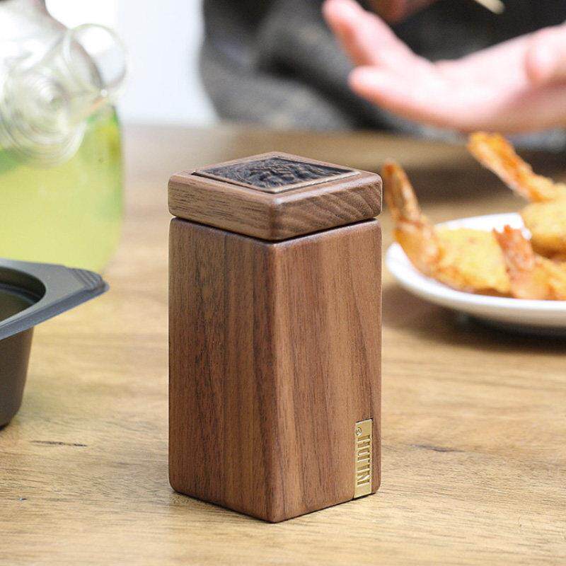 牙签盒家用创意轻奢北欧ins可携式牙签筒随身迷你定制实木牙签罐