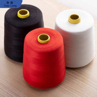 缝纫机线家用大卷8000码 缝衣服线402宝塔线白黑色细线锁边线 包邮