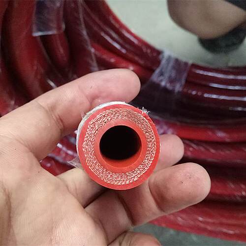 厂家供应夹布硅胶管 红色蓝色汽车耐高温高压20米硅胶软管