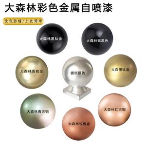 大森林金属自动喷漆 家用涂鸦彩色漆街头图案 银色镀铬手摇自喷漆