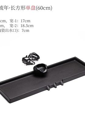 高档现代简约家居客招财流水摆件缸循环造水鱼厅石槽微景观景装饰