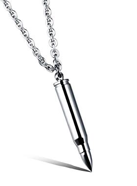 Jewelry personality hip hop bullet stainless steel pendant d