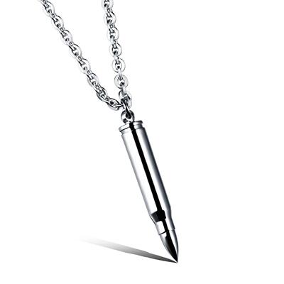 Jewelry personality hip hop bullet stainless steel pendant d