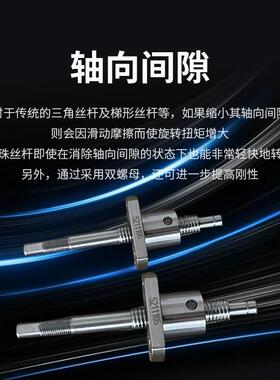 微型滚级珠丝杆机床EAW零件组模丝杆高精密滚珠杆加丝工丝杆螺母
