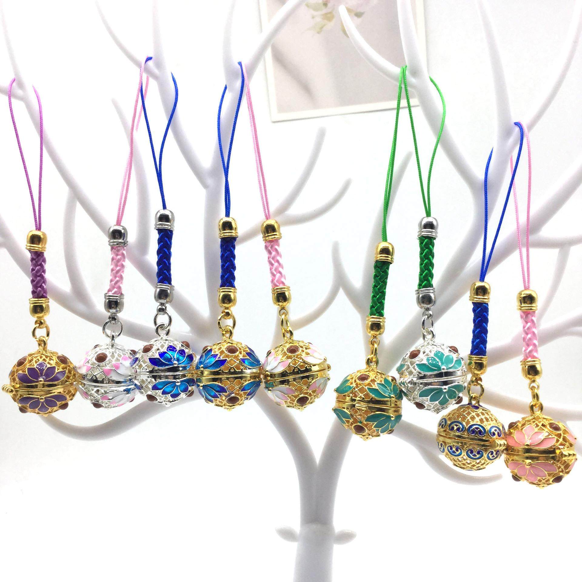 巨好看的手机链ins风女式高端手机链古风香囊球吊坠景泰蓝香薰球,饰品/流行首饰/时尚饰品新,其他DIY饰品配件,淘宝优惠券,粉丝福利购,淘宝优惠卷