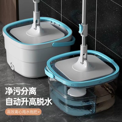 Hand free mop Household swivel mop拖把家用一拖净纯棉旋转懒人