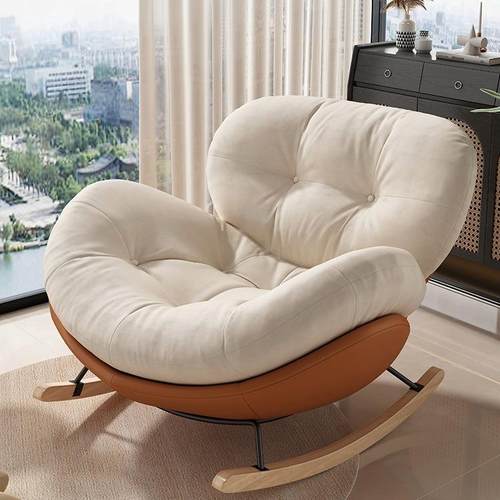 简约现发代摇卧摇家椅阳台客厅休OGK闲躺椅室用午睡懒人沙椅可躺