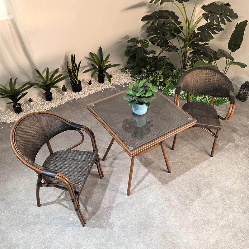 铝合金餐椅藤椅编织户外庭院咖啡厅奶茶店酒吧民宿藤编上岛桌椅,商业/办公家具,商用藤编家具,淘宝优惠券,粉丝福利购,淘宝优惠卷