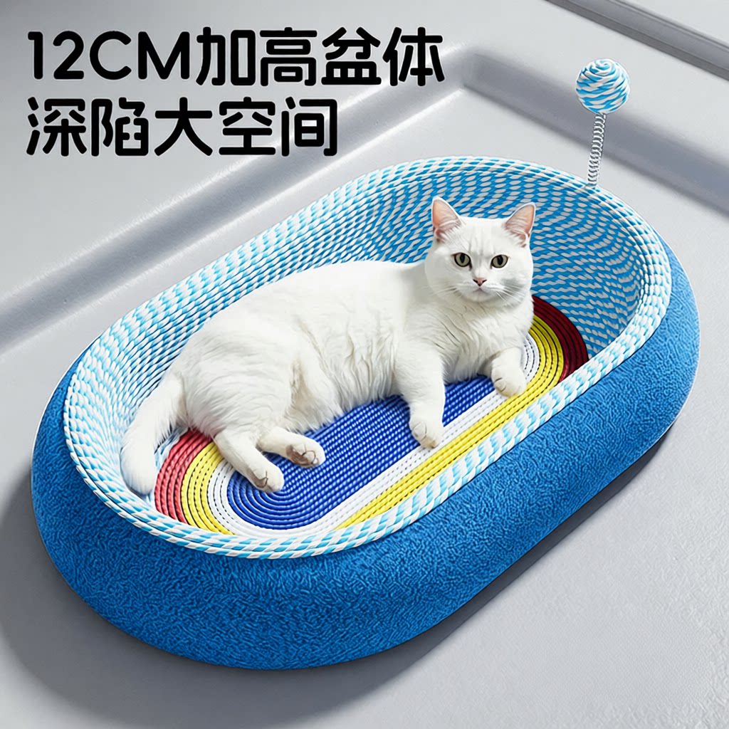 耐磨猫爪麻绳猫窝一体猫咪猫抓板
