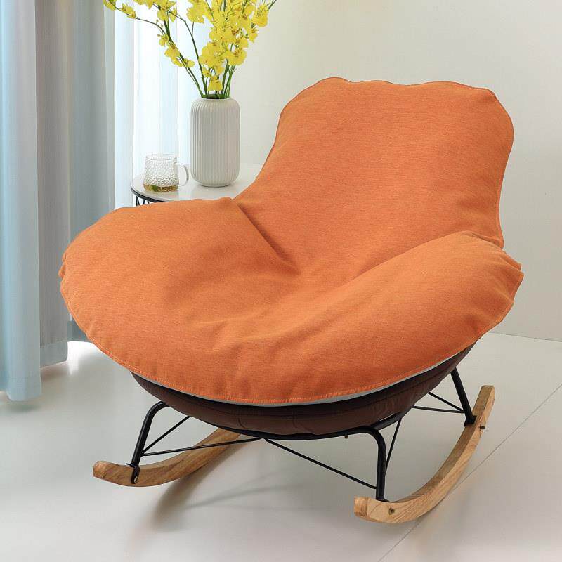 网红龙虾摇椅单人沙发垫单个椅子替换套罩盖布摇椅懒人躺椅垫坐垫