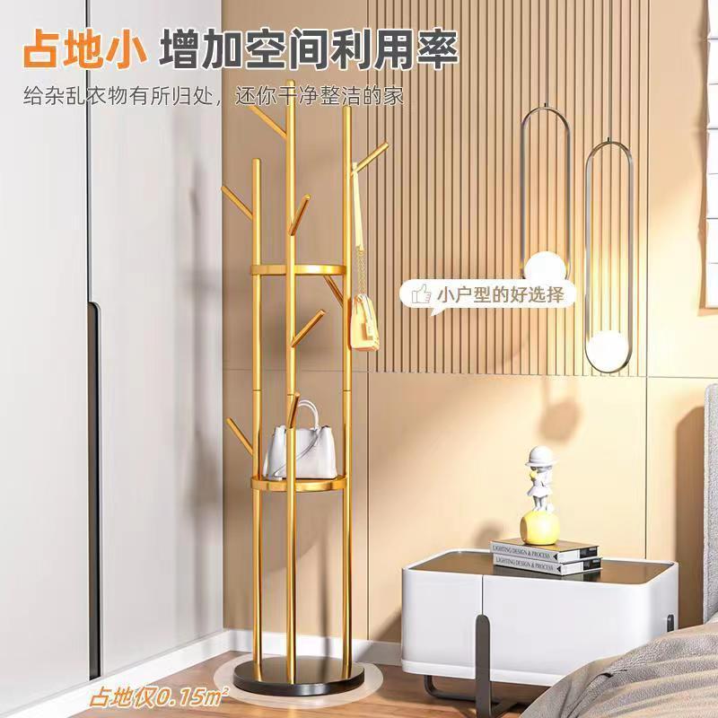 衣帽落地卧室挂衣架轻单奢简架衣服架子家用NST客厅易立式杆挂包