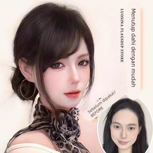 Oblique natural fake simulates with piece wig bangs hair