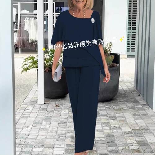 Nail bead slimming wide leg pants 钉珠显瘦阔腿裤两