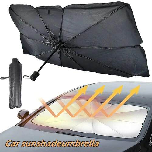 Car Windshield Sun Shade Umbrella Foldable Car Sunshade Fron