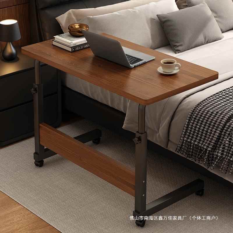 床边桌可移动简易出租屋折叠桌移动书桌简易电脑桌卧室家用小桌子