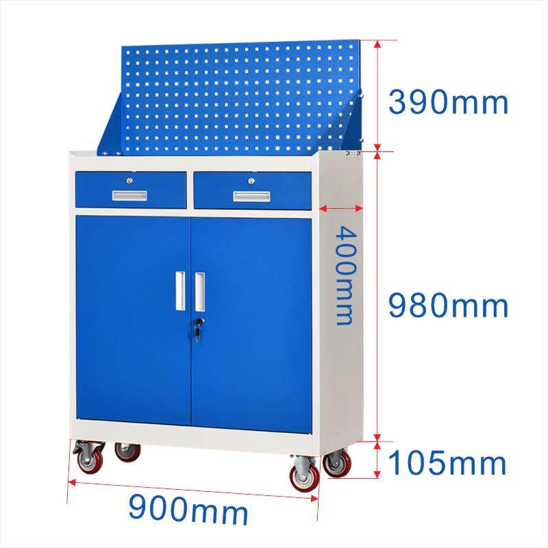 重型车间用五金工具柜抽屉式柜对开带锁铁皮动66带刹车工具门移车
