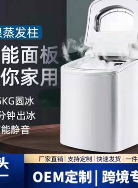 恒洋制冰机家用小型圆冰机商用迷你全自动奶茶店冰块制作机