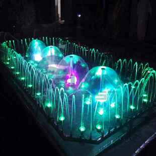 不锈钢喷泉-08别墅喷泉音乐喷泉程控跳泉广场波光喷泉全套设备