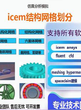 icem网格画分代做代画结构化网格与非结构网格混合答疑fluent指导