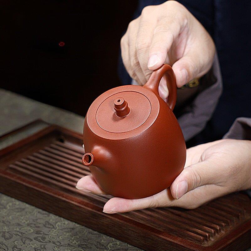 年立永宜兴原矿泥纯手工紫砂茶壶荆州汉汉窑紫百NRX风光吉窑覆制