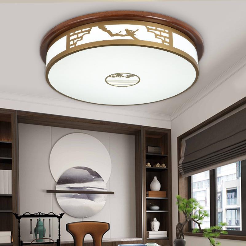 202年新款中国风L5ED长顶方形028吸灯三两厅卧室餐室厅新中式吸顶