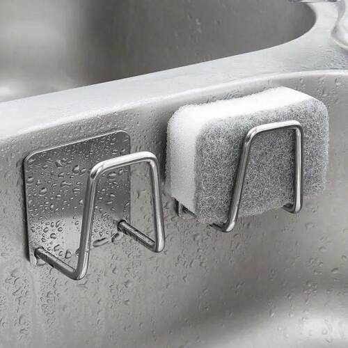 1pc Stainless Steel Sink Sponge Rack For Sponge Steel Wire B