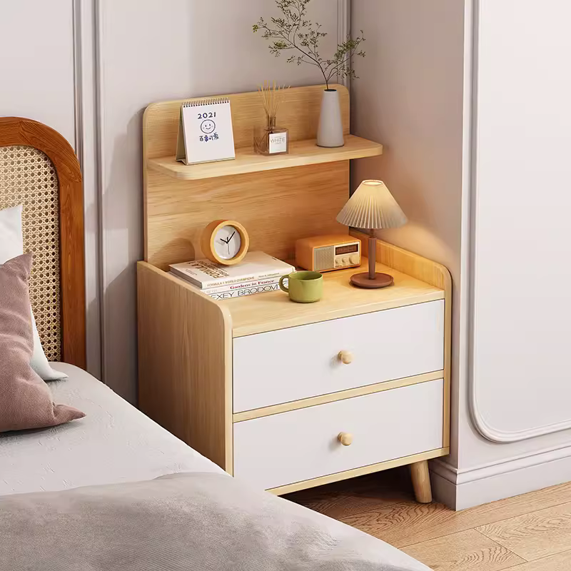 床头柜简约现代2024新款出租房用简易床头置物架小型卧室床边柜子