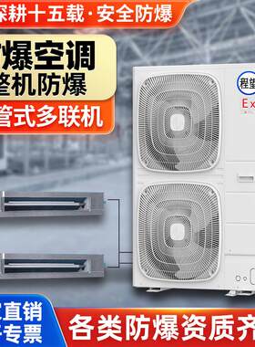 程望风管式多联机防爆空调1.5P匹工业防爆空调防腐方便规格全耐腐