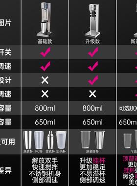 高档lcon/乐创机 奶昔机商用拌奶茶店全自动e奶昔搅机烤奶电动搅