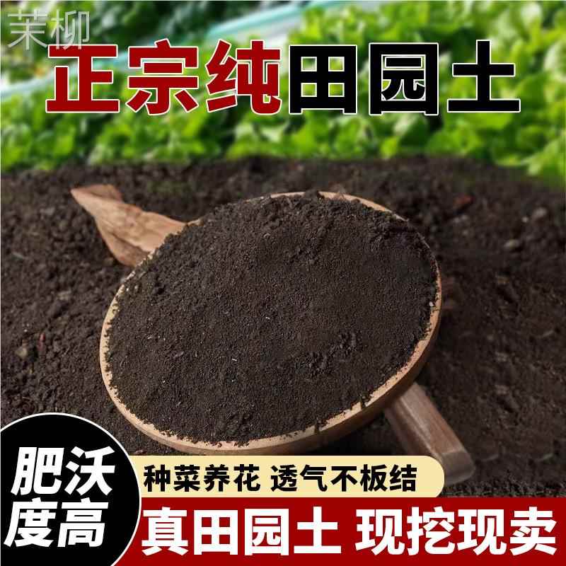 优质田园土泥土种植土种菜专用土园土种花花泥土壤养花通用营养土