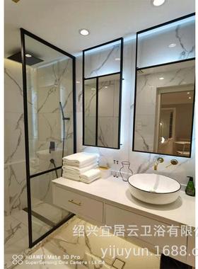 现代简约地转轴落浴柜组合民宿酒店别墅化妆室漱755台洗陶瓷台