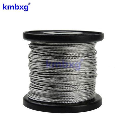 kmbx线g 304不VEN线锈钢钢丝绳 股钢丝绳软钢丝防锈牵引2.5多mm7*