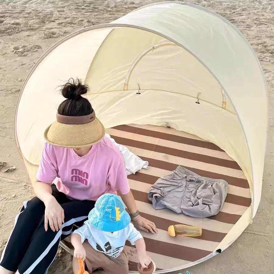 露营帐篷户外折叠便捷式儿童野餐一键开合自动室内宝宝快速打开轻