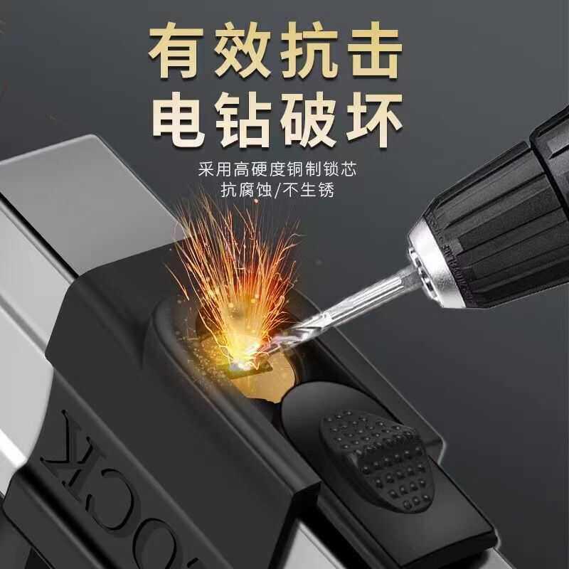 电动车u型防盗锁防水防锈电瓶车锁实心摩托车自行车锁单车便携锁
