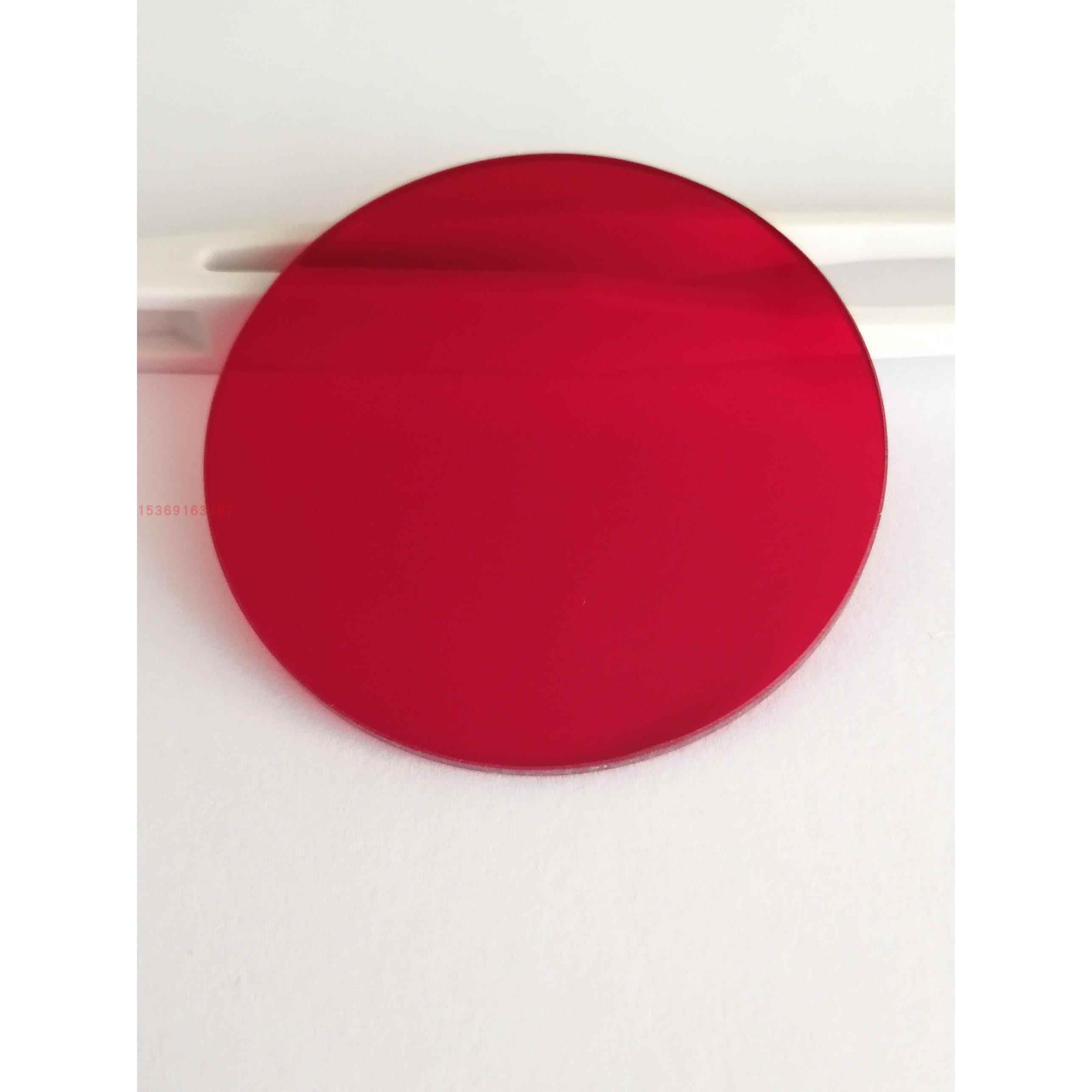 截止型滤光镜片 红色光学玻璃 HB610 RG610 后透射