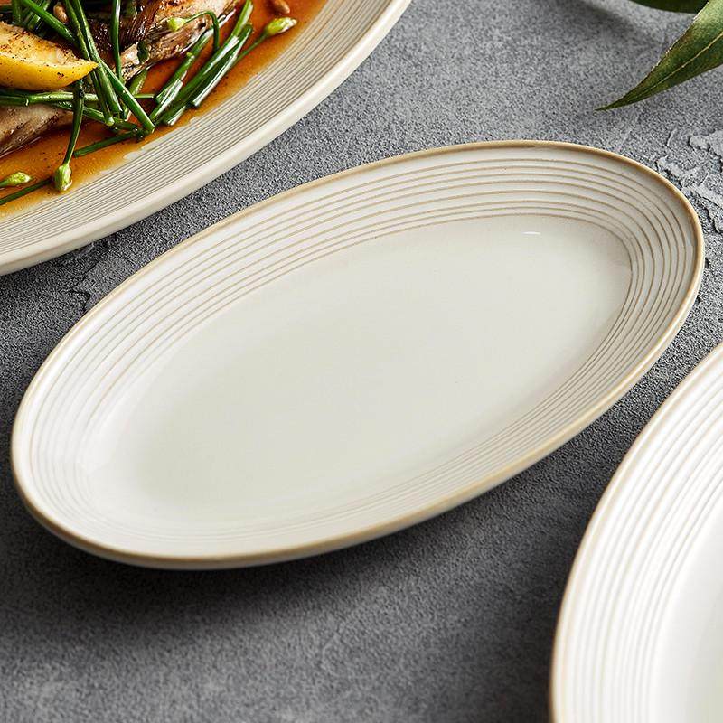 蒸鱼高级鱼大轻2025盘耐高温深家用红碟菜碗感盘餐具奢盘子网新款,餐饮具,盘,淘宝优惠券,粉丝福利购,淘宝优惠卷