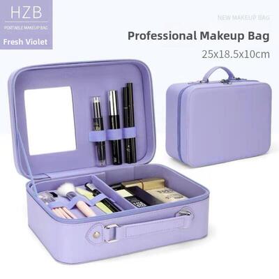 Women Professional Suitcase Makeup Box Make Up Cosmetic Bag