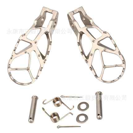 适用KTM胡斯瓦纳不锈钢前脚蹬脚踏板EXC SX SXF EXCF恒舰Z300开禧
