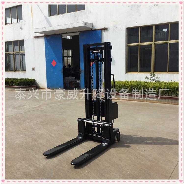 卖插电式220V380V电动货物装卸车 电力堆高车液压升降搬运车
