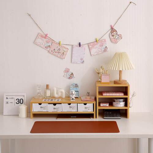Desktop computer riser, desktop monitor organizer, desk for