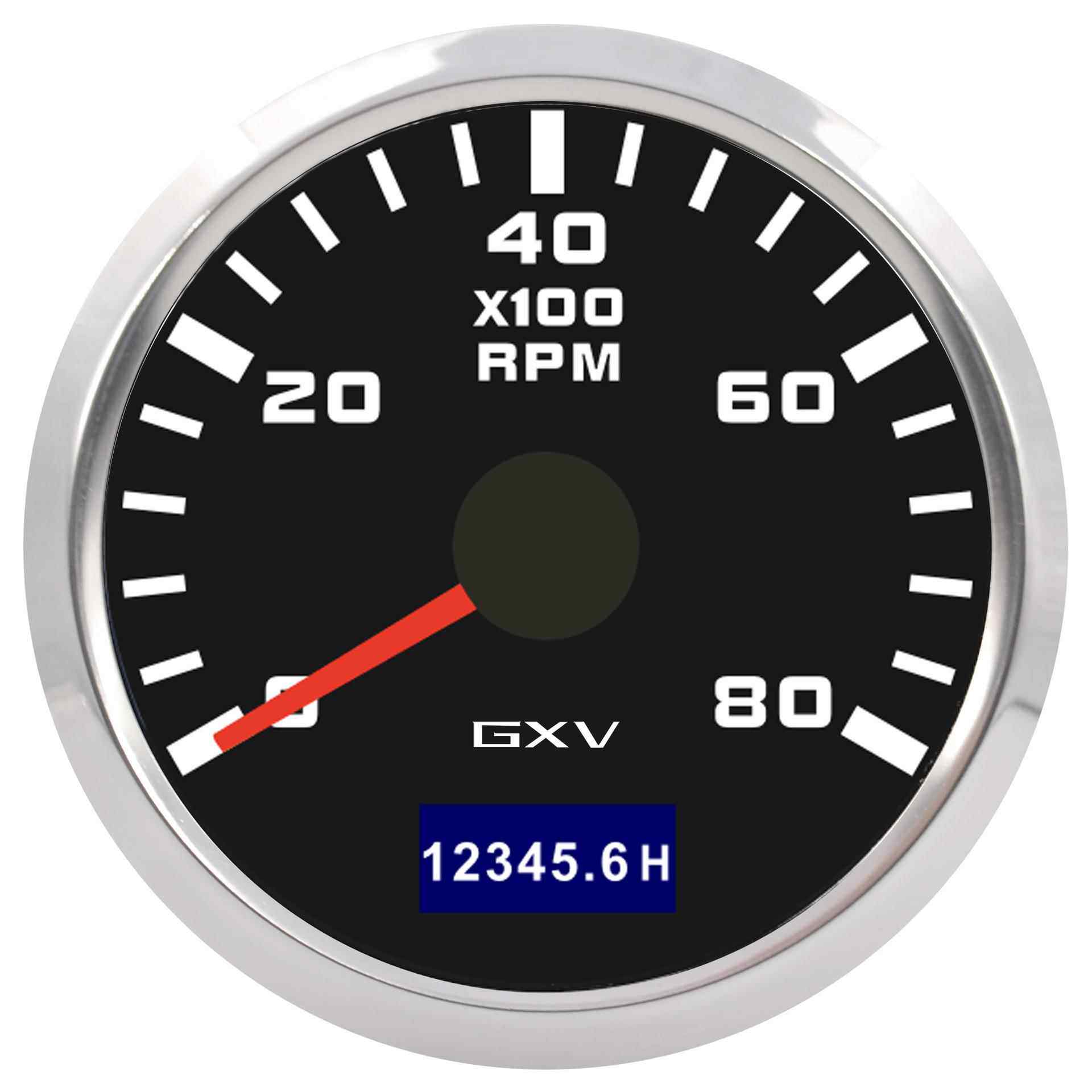 厂家直供指针转速表52mm 汽车改装仪表转速表发动机1-8缸通用款