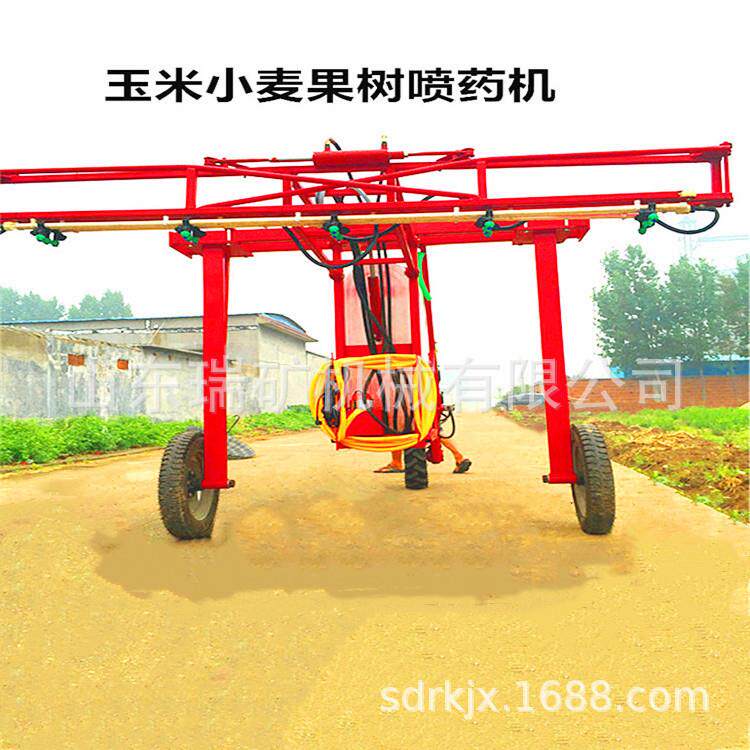 大方向盘自走式喷雾器玉米果树小麦喷机带遮阳伞喷机械
